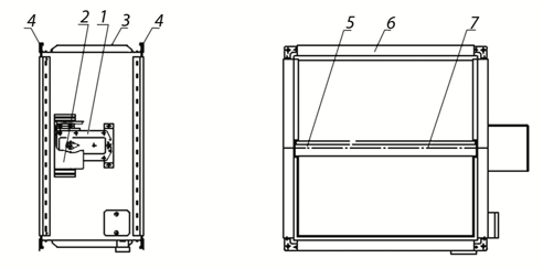 Схема клапана КОД-1М, EI-60 НО, 300х250 мм, BLF230